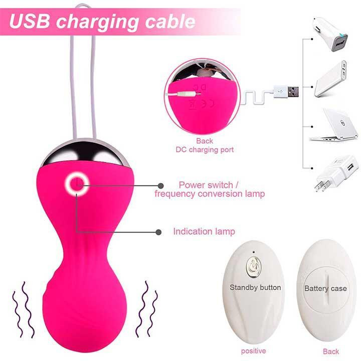 Набор вагинальных шариков с вибрацией 