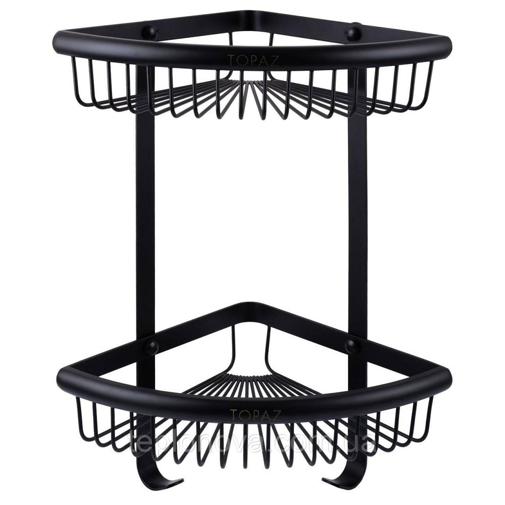 Полка двойная угловая TOPAZ TKB-4115-2-BL Черновцы - изображение 1