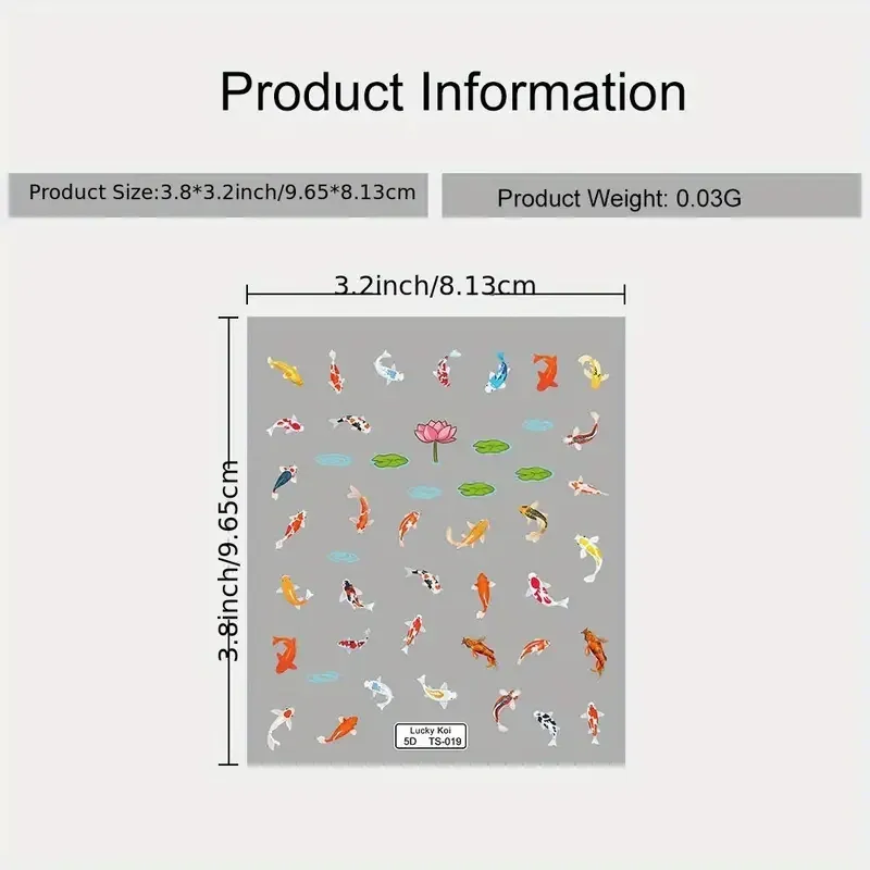 5D-полиуретановые наклейки для ногтей «Мопсы» — лист 8×9,6 см Киев - изображение 8