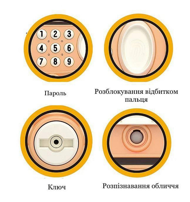 Детская электронная копилка-сейф игровой терминал розовый Киев - изображение 6
