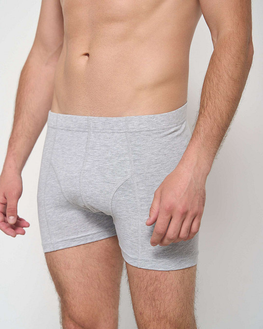 Трусы-шорты мужские однотонные - Tom John 2101-3K XL, Серый Киев - изображение 1