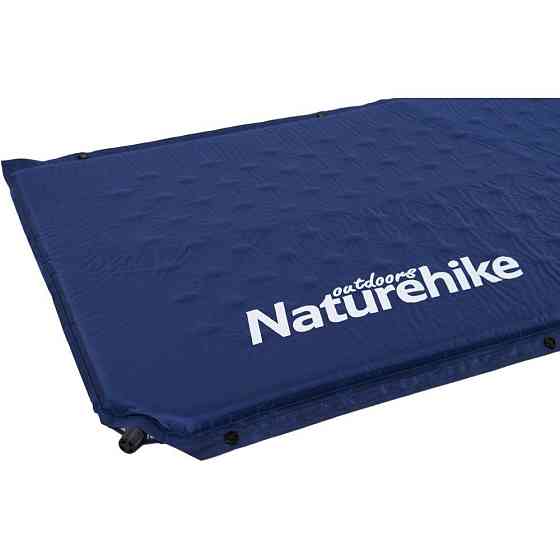 Килимок самонадувний з подушкою Naturehike NH15Q002-D, 25мм, темно-синій Киев
