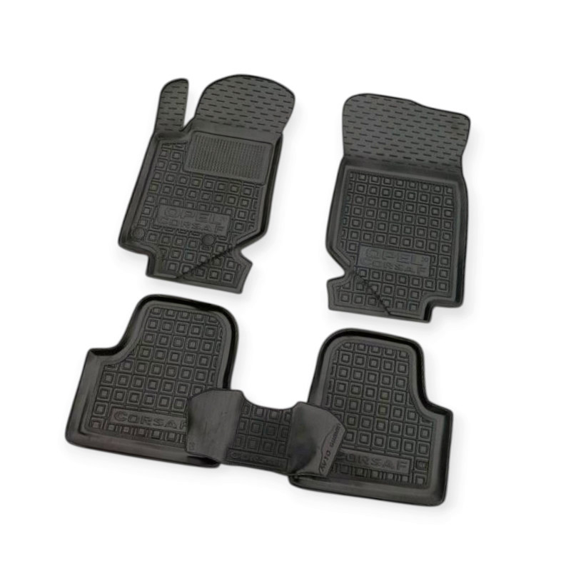 Килимки Опель Corsa F (2020-) борт 2,5 см, з перемичкою салону Мукачево - фото 1