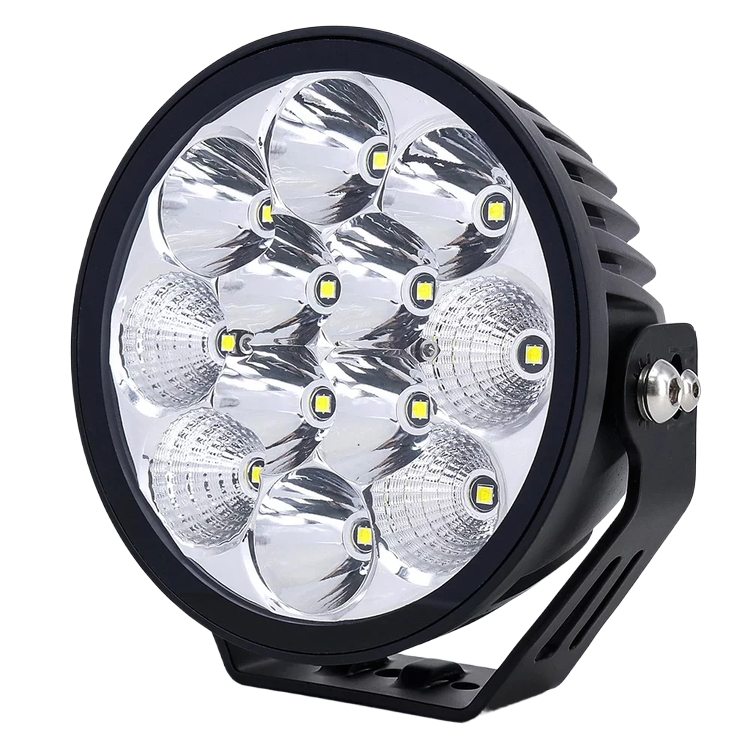 Світлодіодна фара StarLight SL-D0660C-B кругла, комбіноване дальнє світло, прожектор WHITE 60W 7200Lm 5700K 12/24V (∅140мм) Харків - фото 1