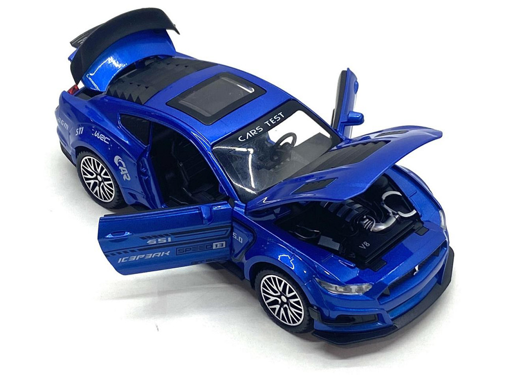 Машинка металева TK Union Group Ford Mustang Shelby 1:32 світло звук Синя (GT-1712) Чернігів - фото 2