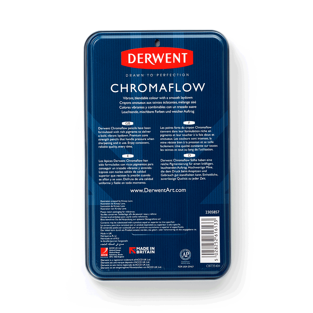 Цветные карандаши Colour Chromaflow 24 шт Derwent Киев - изображение 2