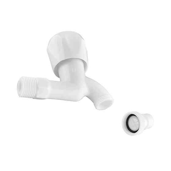 Кран для поливу Plamix Mono-002 білий   ( PM0018 ) 26963 Харків