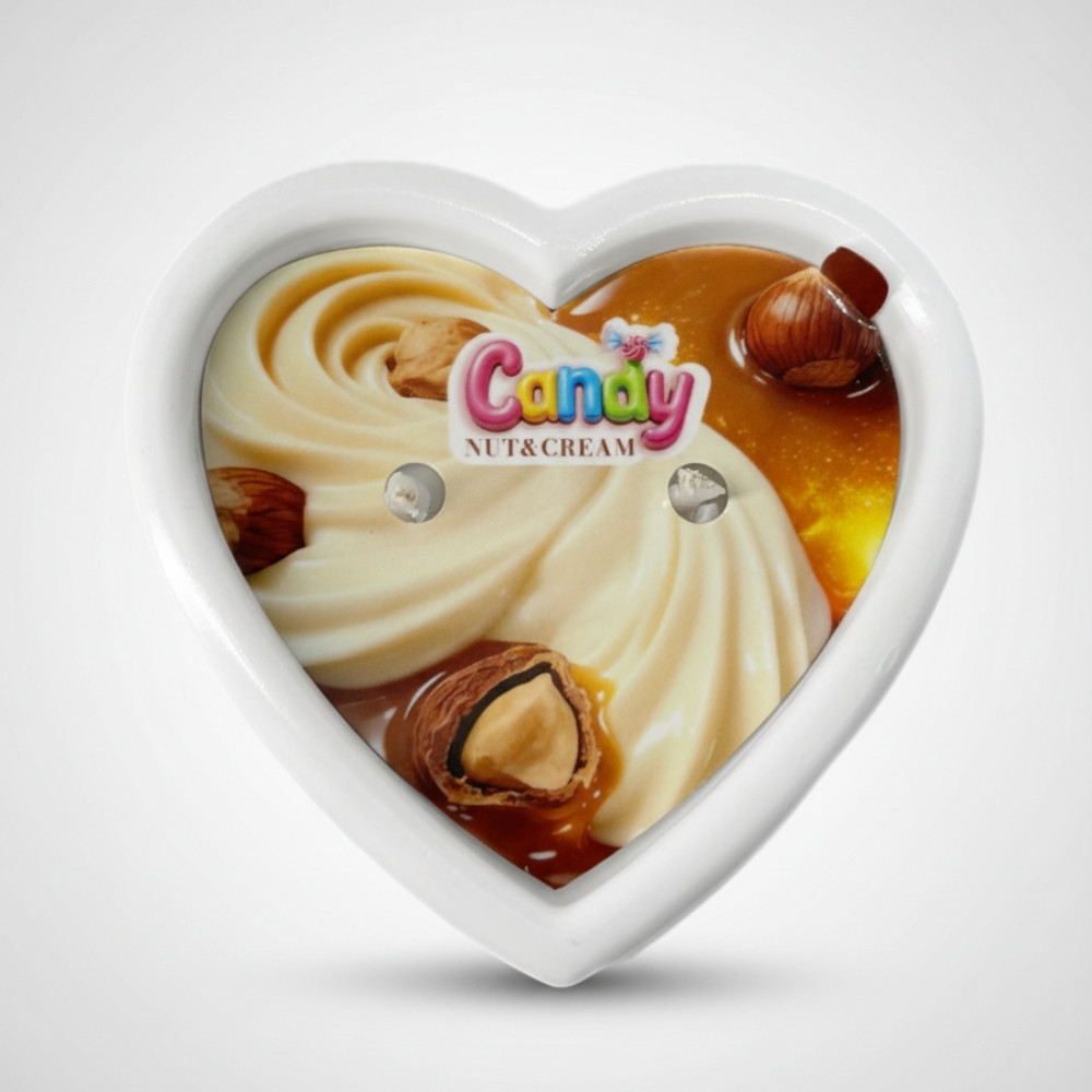 Масажна свічка з ароматом горіхового крему Candy Nut Cream у формі серця, 70 мл Sex Aura Київ - фото 8