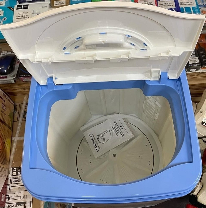 Пральна машина напівавтомат машинка на 6 кг Grunhelm GWB-W602-B. Київ - фото 1