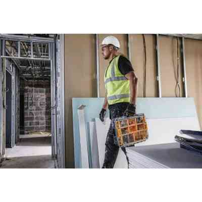 Ящик для інструментів DeWALT TSTAK, прозора кришка, 10 чашок, IP54 (DWST82968-1) Вінниця