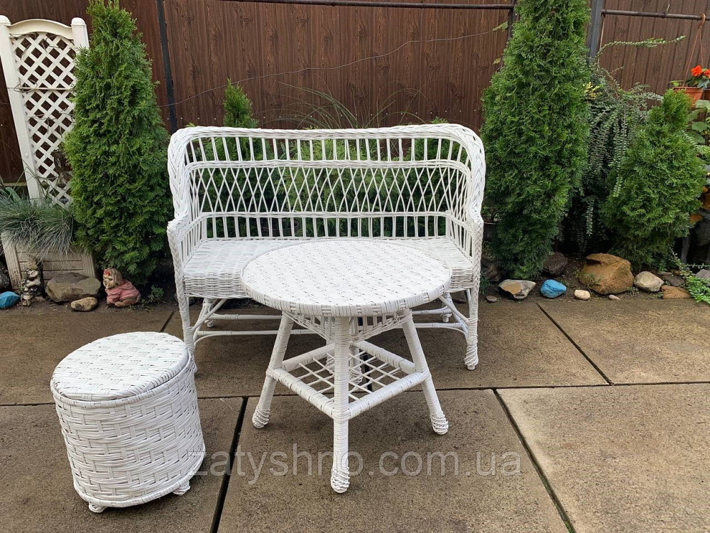 Меблі дерев'яні, з лози, білі Київ - фото 3