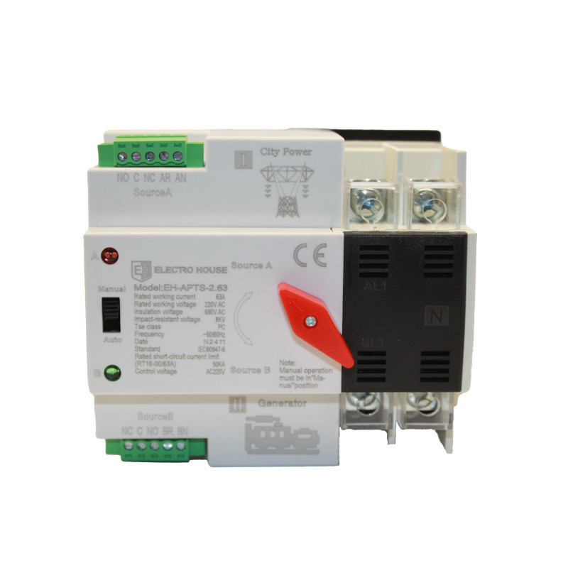 Автоматический переключатель питания 2P 63 А Днепр - изображение 1