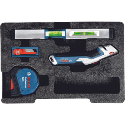 Набір інструментів Bosch 19 шт, рулетка 5м, рівень 25см (0.615.990.N2R) Вінниця - фото 5