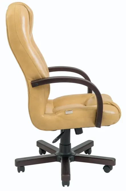 Офисное Кресло Руководителя Richman Seville Madras Gold Beige Wood М2 AnyFix Бежевый Киев - изображение 3