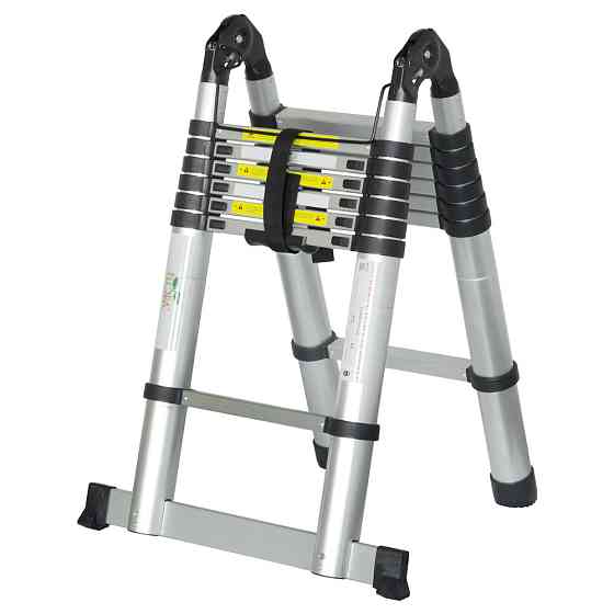 Flora Лестница телескопическая универсальная 14 ступеней 4.4м FLORA (5033424) Коломия