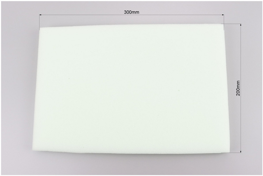 Фільтр повітряний поролон - "заготовка" 200*300мм, білий Київ - фото 2