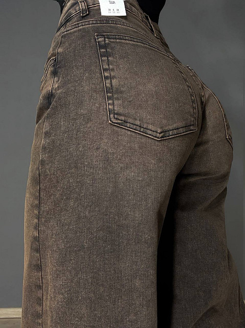Джинсы женские Its Basic 3942-4 Palazzo jeans широкие палаццо коричневые, коричневый, 42, 42, 89 см, 120 см Киев - изображение 3