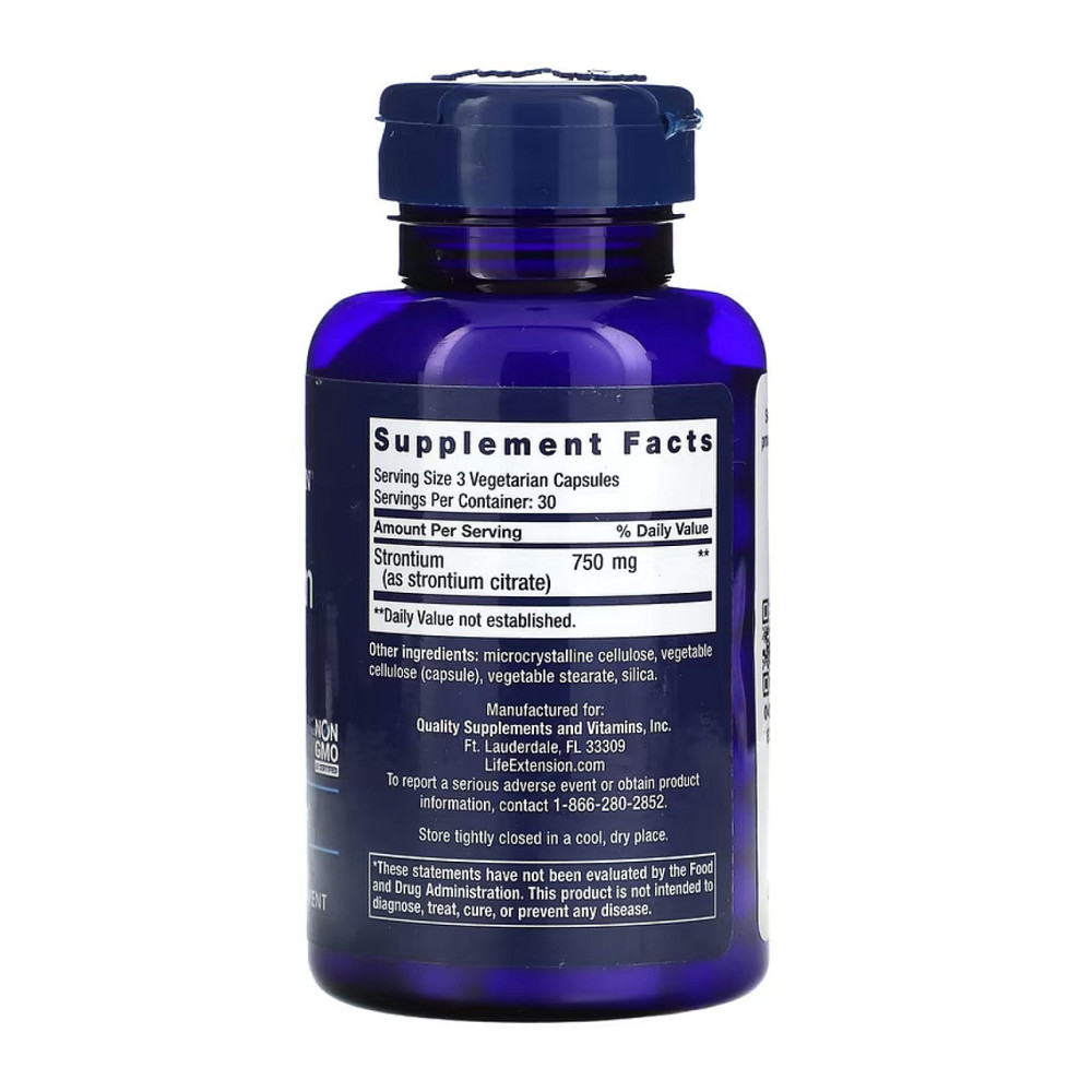 Стронцй для кісток Life Extension  Strontium Caps 750 mg 90 капс Київ - фото 2