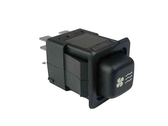 Кнопка вентилятора ГАЗ, УАЗ, Камаз старий зразок (8 контактів) (клавіша) Мукачево