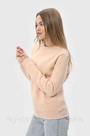 Світшот жіночий базовий утеплений RAY BASIC бежевий (U0301W-Cream) Київ
