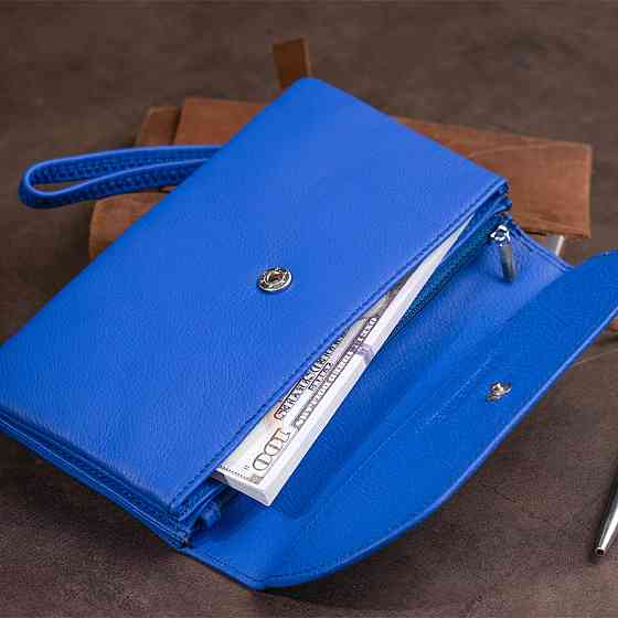 Клатч из кожи женский ST Leather 19319 Синий Киев