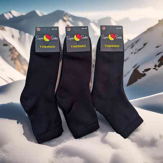 Шкарпетки чоловічі теплі з хутряною внутрішньо (3 шт.) SuperSocks art.007 Київ