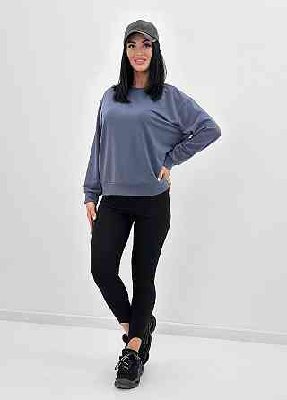 Базовий світшот з двонитки "Kaplan" оптом | Норма і батал 42-44, Графіт Київ