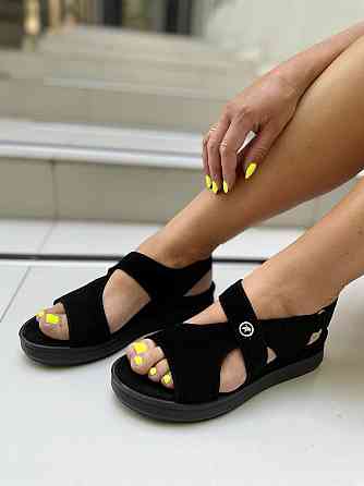 Olli БосонІжки жіночі OLLI Л-4-21747 чорні (літо, замша натуральна) (3656) 37р.38р. Коломыя