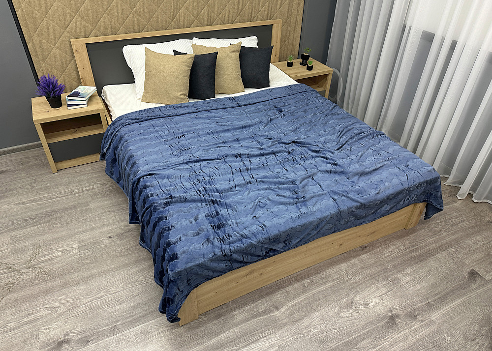 Плед-покривало 200х230 см (+-5см) Синій (87-250) Київ - фото 5