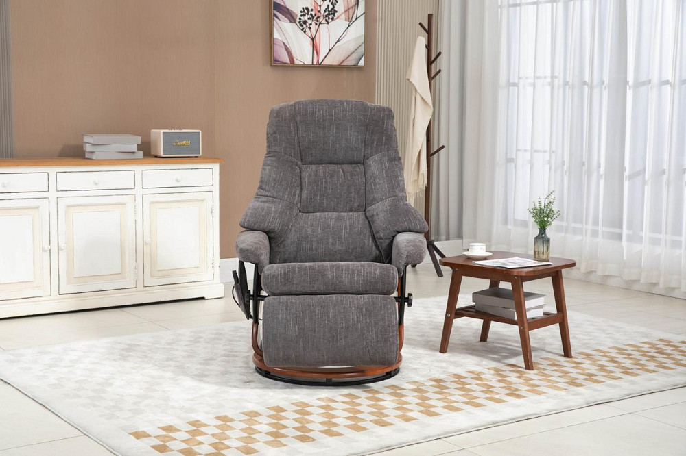 Крісло для відпочинку Avko Style ARMH 003 Dark Grey з масажем, підігрівом і підставкою для ніг Київ - фото 7