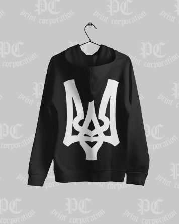 Толстовка \ худи с большим гербом на спине Фиолетовый, M Черновцы