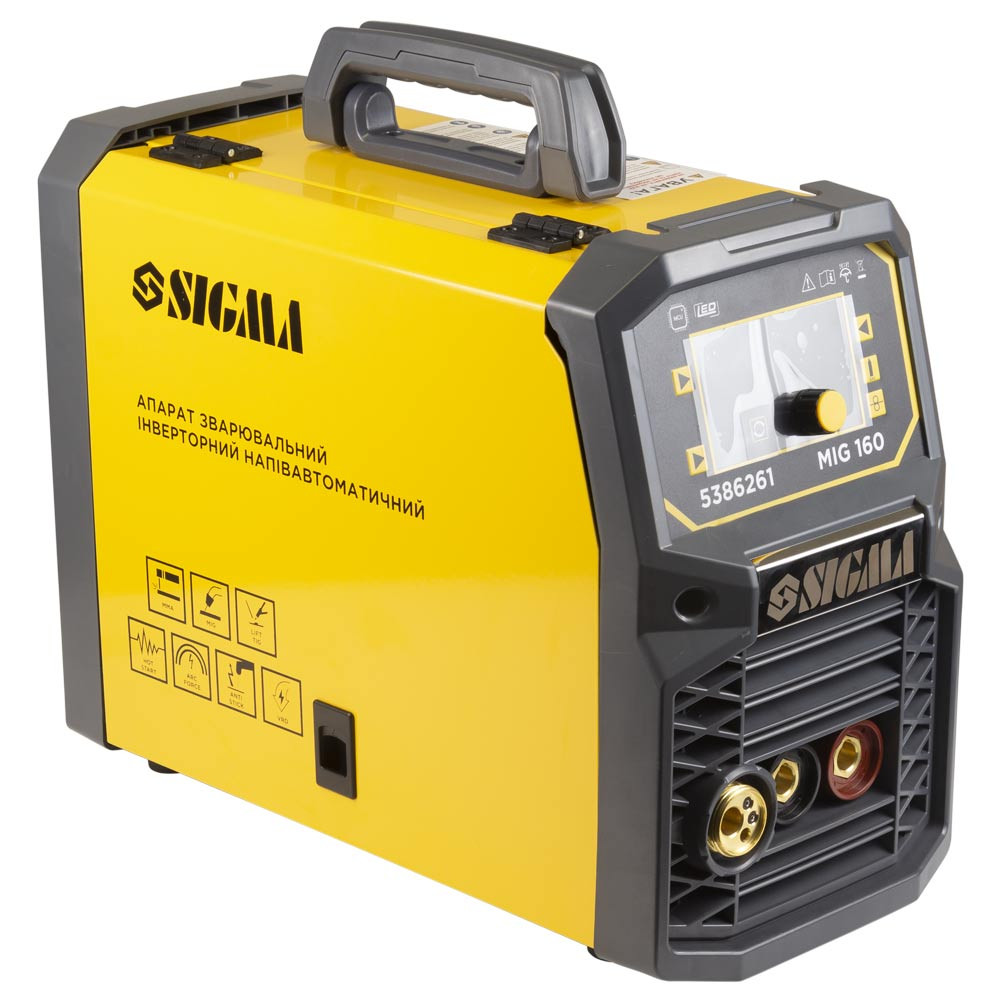 Sigma Аппарат сварочный инверторный полуавтомат МIG/MMA-160А электрод 4мм проволока 0.8-1мм LED Коломия - фото 9