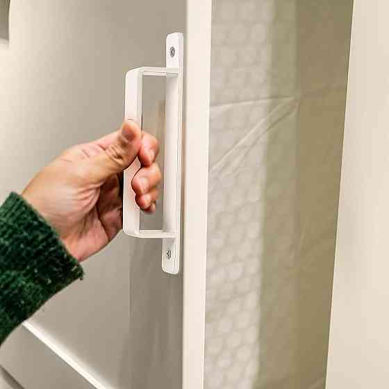 Ручка дверная Модель 032 Белая Чугунная Vintage 156 мм набор 2 для входных и межкомнатных дверей тяжёлая Киев