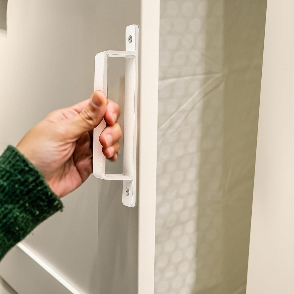 Ручка дверная Модель 032 Белая Чугунная Vintage 156 мм набор 2 для входных и межкомнатных дверей тяжёлая Киев - изображение 6