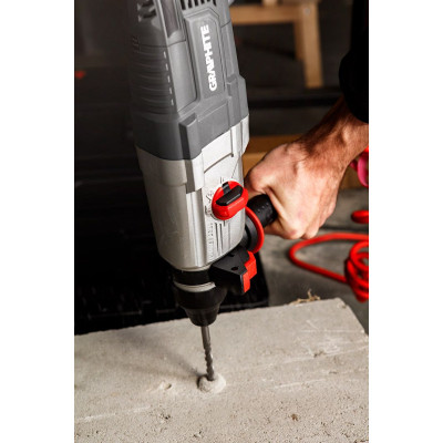 Перфоратор Graphite SDS-plus, 800Вт, 2.8Дж, кейс 3.28кг (58G538) Вінниця - фото 9