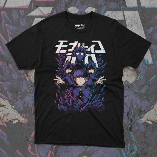 Футболка для підлітка хлопчика з принтом Mob P140ycho #2 Розмір 160 Anime10892 Дніпро - фото 1