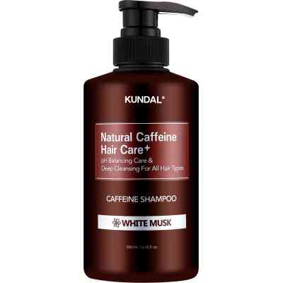 Шампунь Kundal Natural Caffeine & Intensive Scalp Care Shampoo White Musk 500 мл (8809568745765) Винница