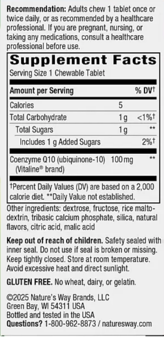 Коэнзим Q10 Nature's Way Smart Q10 вкус тропических фруктов 30 табл Киев - изображение 2