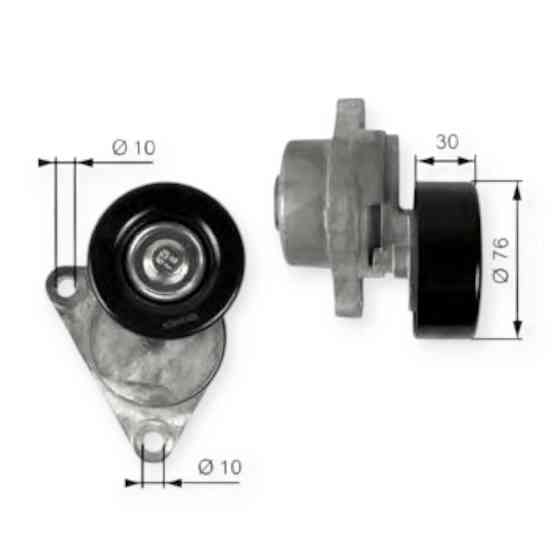 Ролик генератора натяжний автомобіль Chevrolet Aveo, Lacetti 1.6 ГУР та кондиціонера в зборі GATES Мукачево