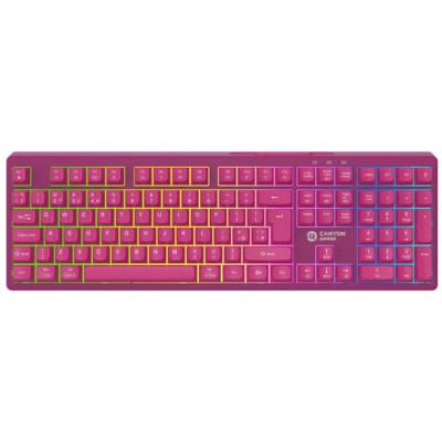 Клавиатура Canyon Fortnax Bluetooth/Wireless/ USB UA Pink (CND-SKBW2) Винница - изображение 1