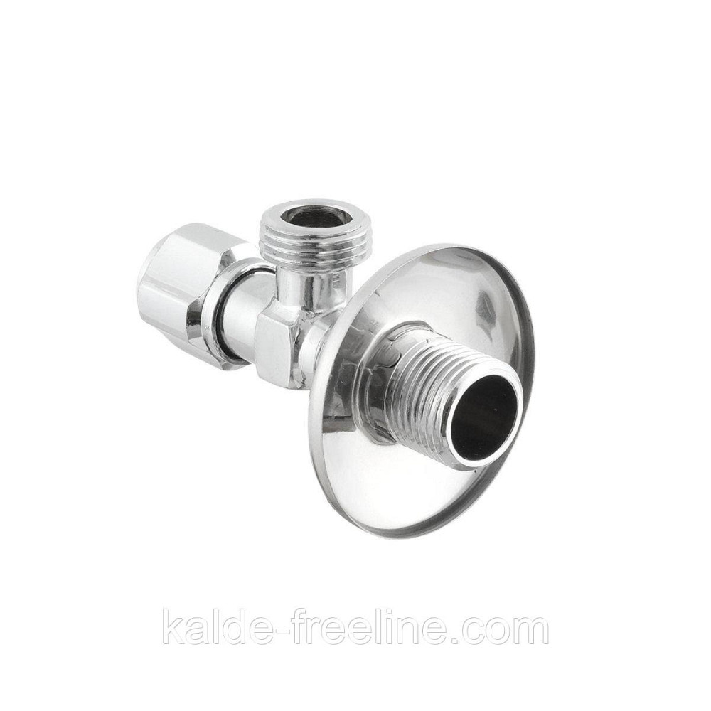 Кран приборный угловой Raftec Silver ABS four ribs handle 1/2" Харків - фото 4