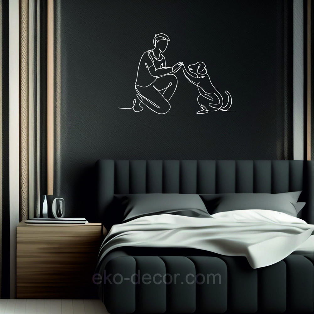 Декоративне настінне Панно «Домашний вихованець» Декор на стіну 70*48 см, Білий Київ - фото 6