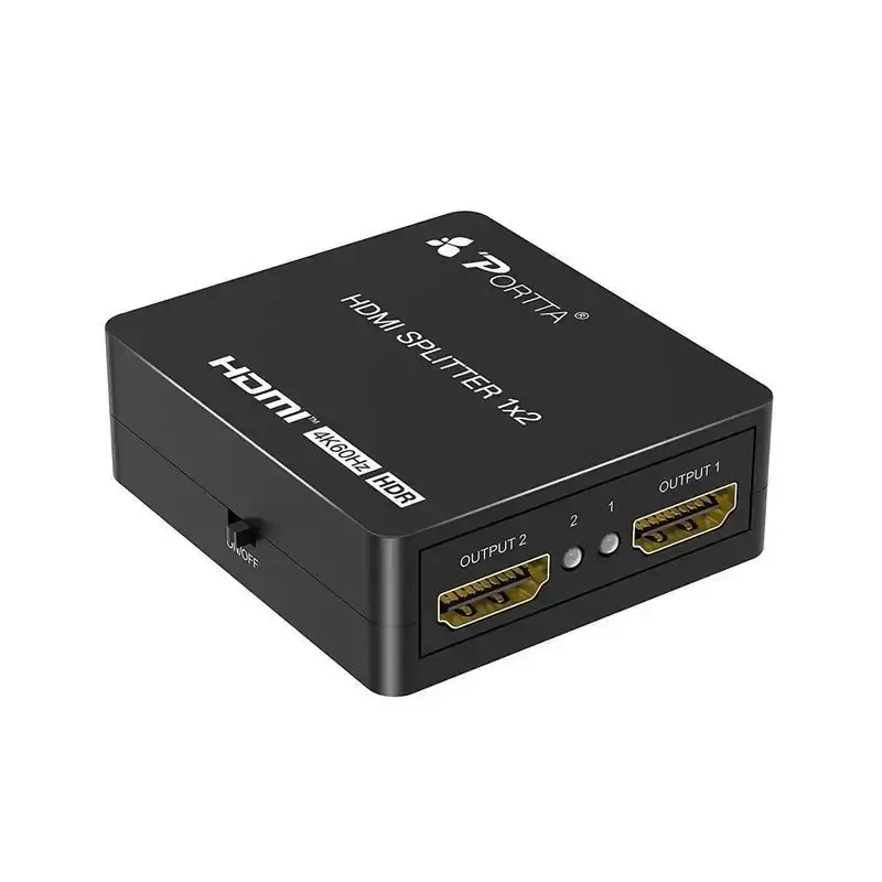 Сплітер HDMI 1 вхід 2 виходи 4K 60 Гц PORTTA 1х2 Луцьк - фото 1