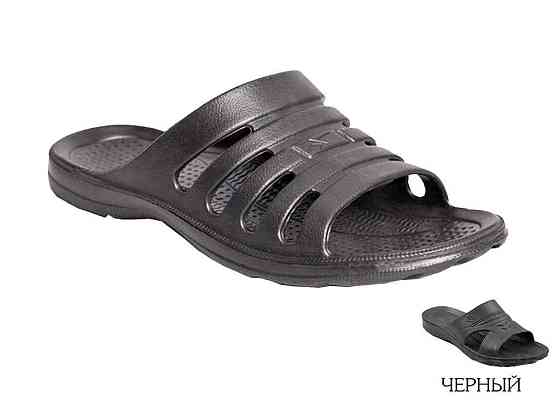 Тапочки пляжные мужские (8 пар) арт.М-201 Краб черные (40-45р.) ТМ ОЛИМП Киев