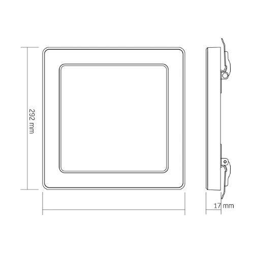 LED Світильник 24W квадратний білий VL-DL6S-24CW Videx Житомир