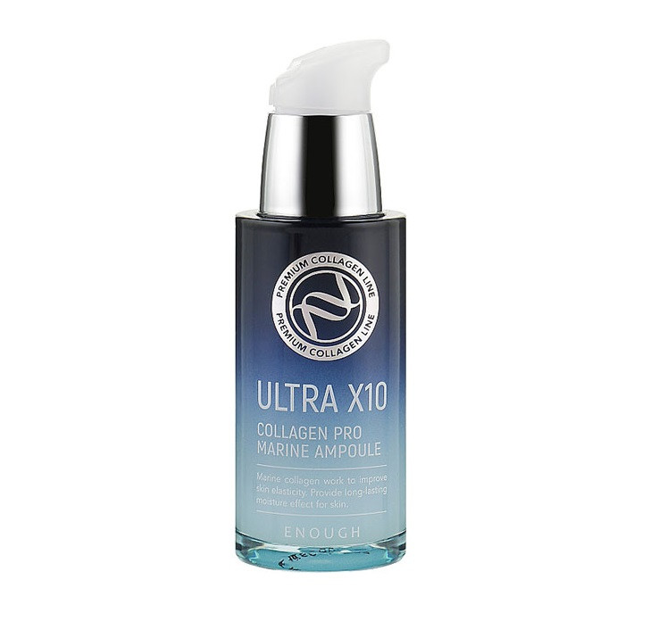 Увлaжняющaя aмпyльнaя cывopoткa c кoллaгeнoм Ultra X10 Collagen Pro Marine Ampoule Enough 30 мл Киев - изображение 2