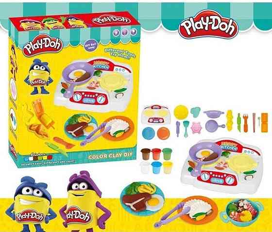 Игровой набор пластилин Play-Doh Кухонная Плита из посудоб 6 баночек. Харьков