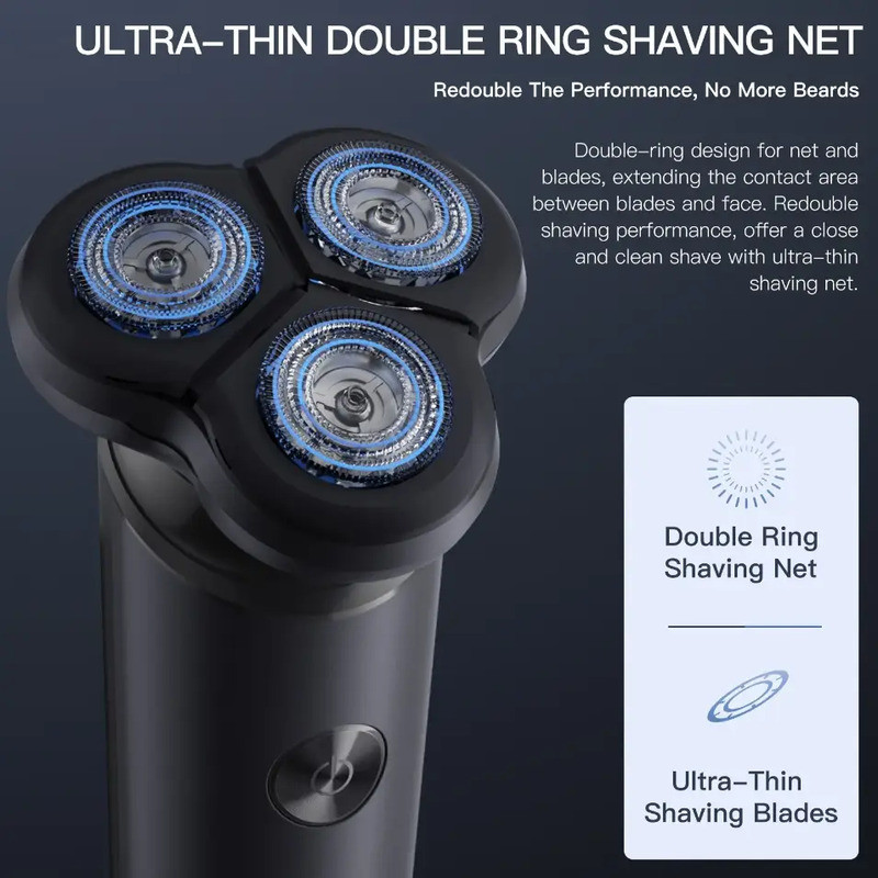Електробритва Enchen Victor Rotary Shaver (Чорна) Миколаїв - фото 8