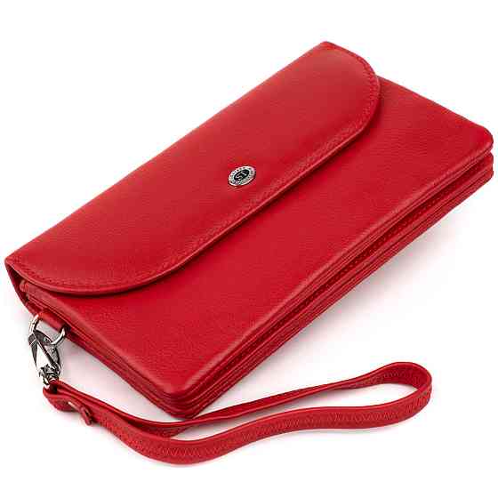 Клатч зі шкіри жіночий ST Leather 19321 Червоний Київ