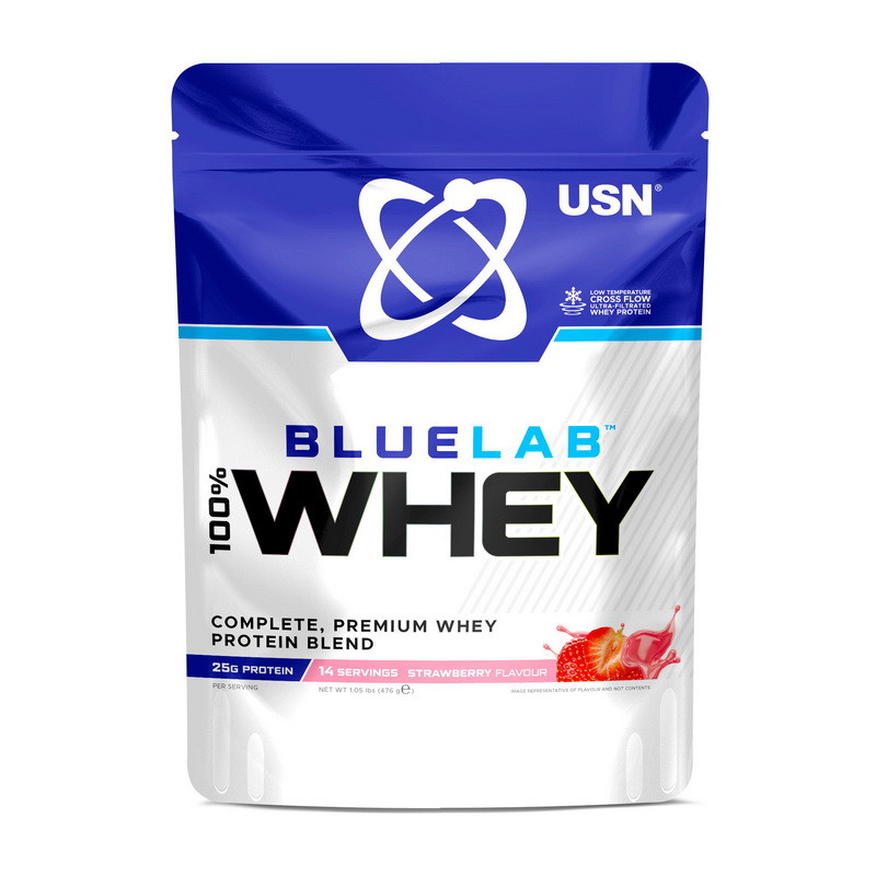 Blue Lab 100% Whey Premium Protein (476 g, strawberry) Луцк - изображение 1